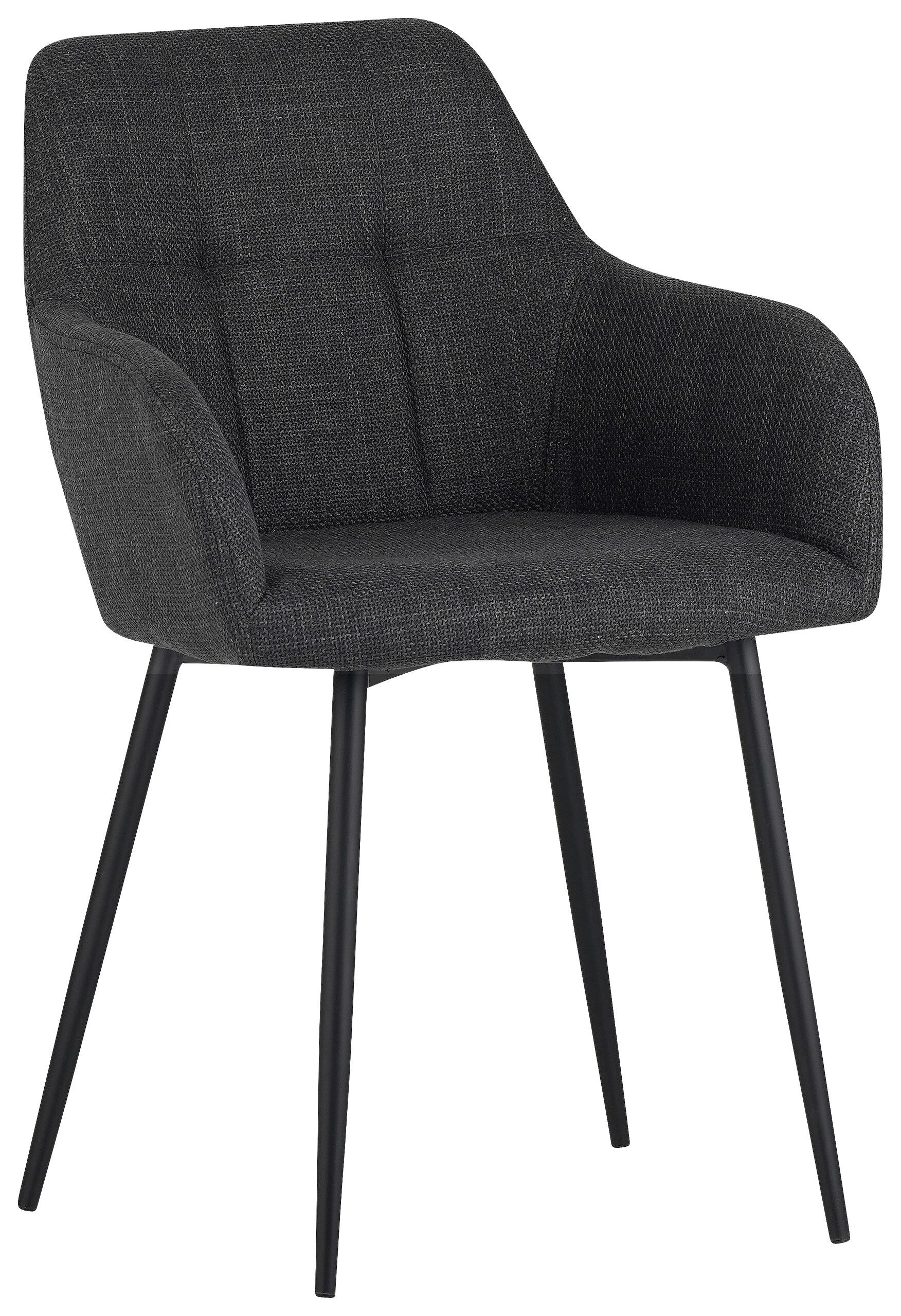 Armlehnstuhl Maria anthrazit Microfaser Webstoff B/H/T: ca. 55x84x61 cm Armlehnstuhl Maria anthrazit Microfaser Webstoff B/H/T: ca. 55x84x61 cm