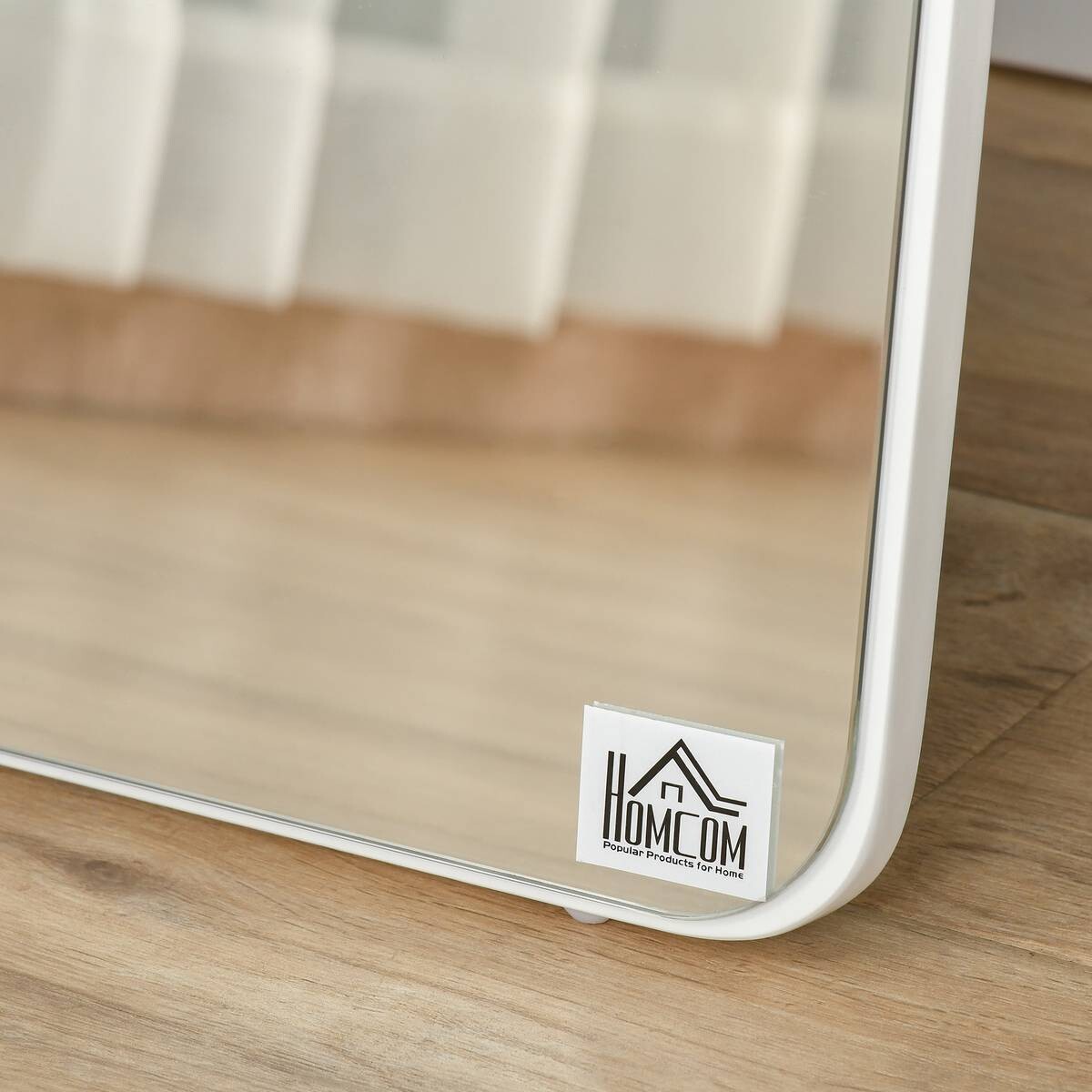 HOMCOM Standspiegel 831-390WT weiß Kiefer B/H/T: ca. 37x156x43 cm