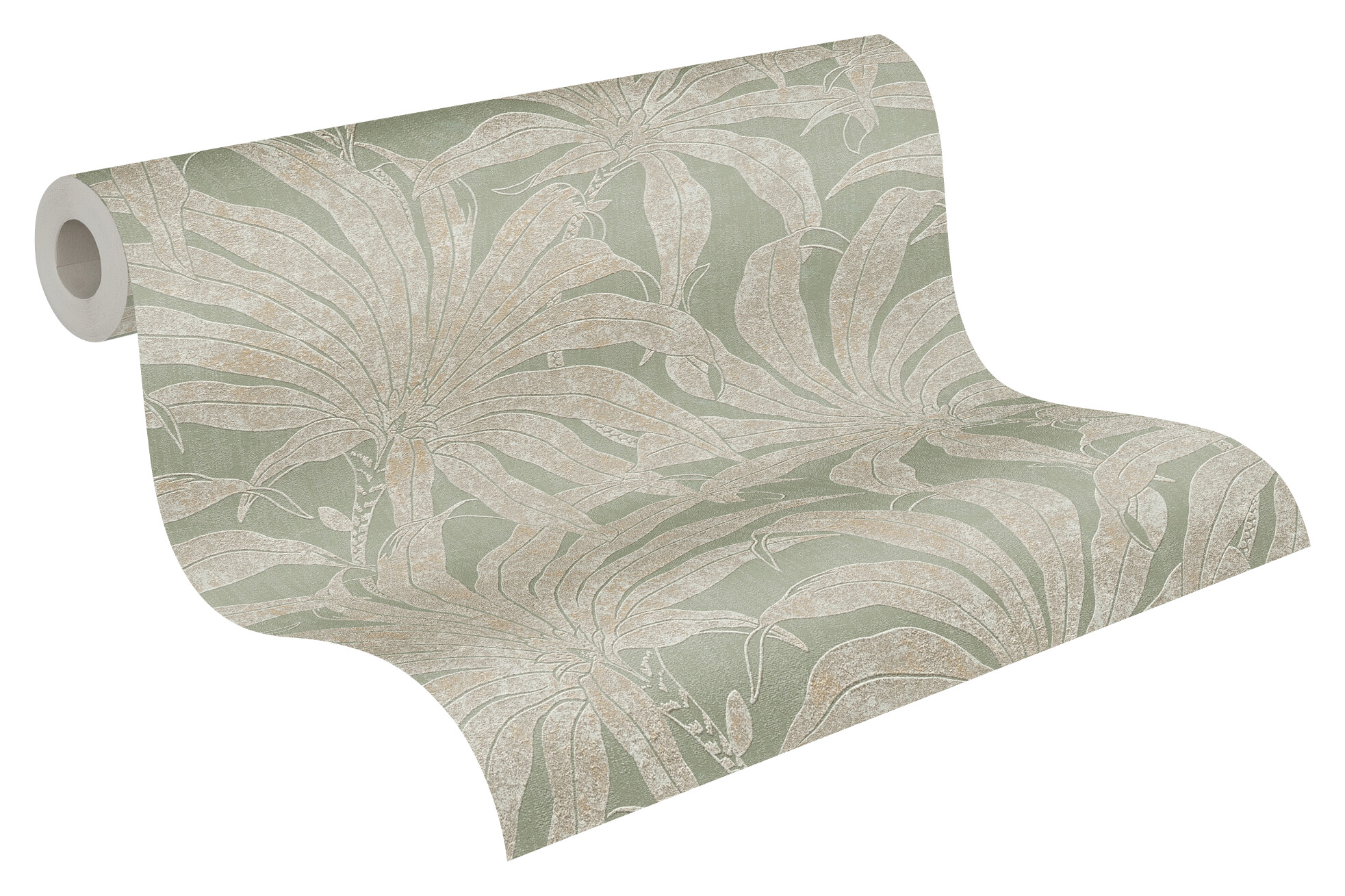 A.S.Creation Vliestapete grün gold silber B/H/D: ca. 53x1005x9,5 cm