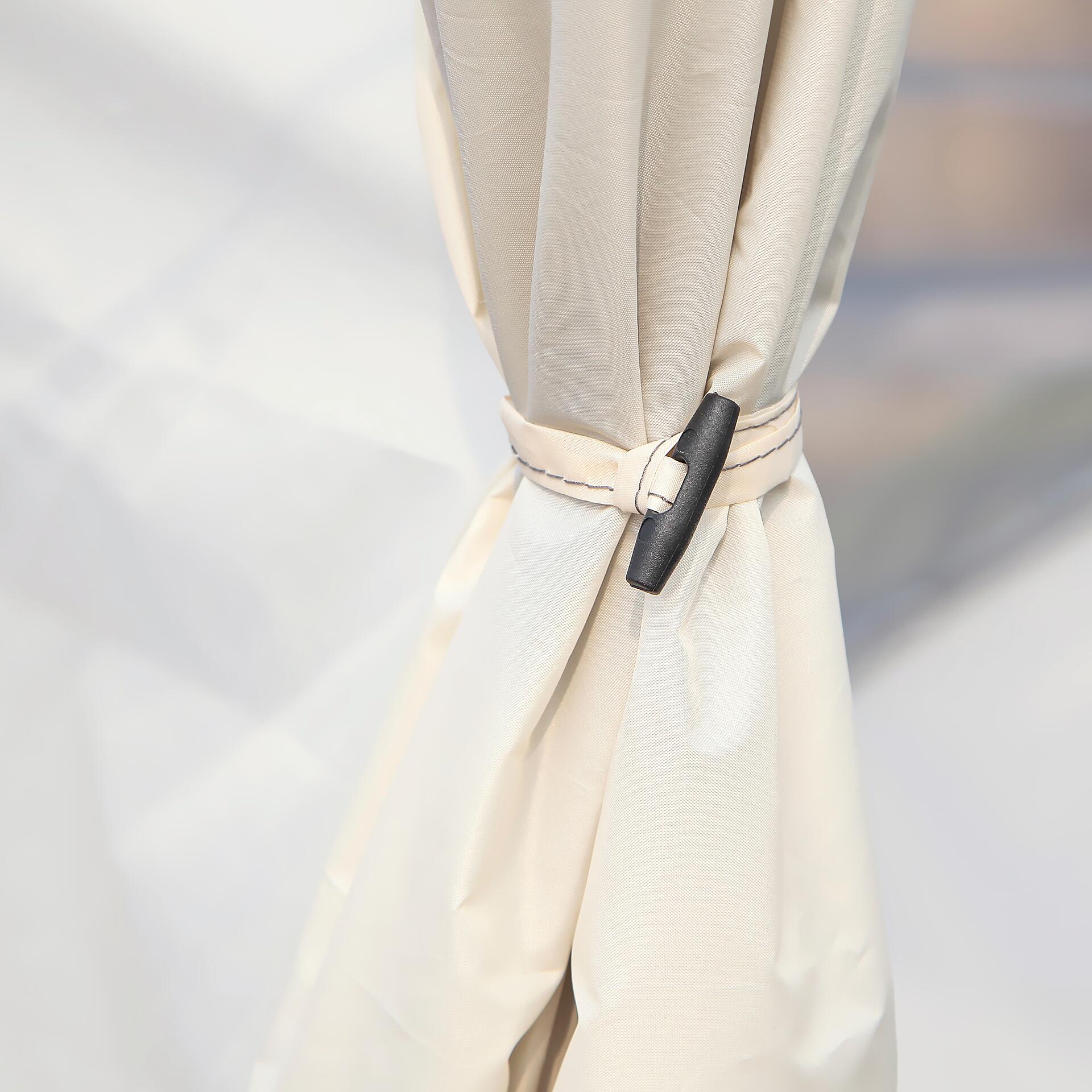 Outsunny Zelt grau Edelstahl B/H/L: ca. 487x518x237 cm