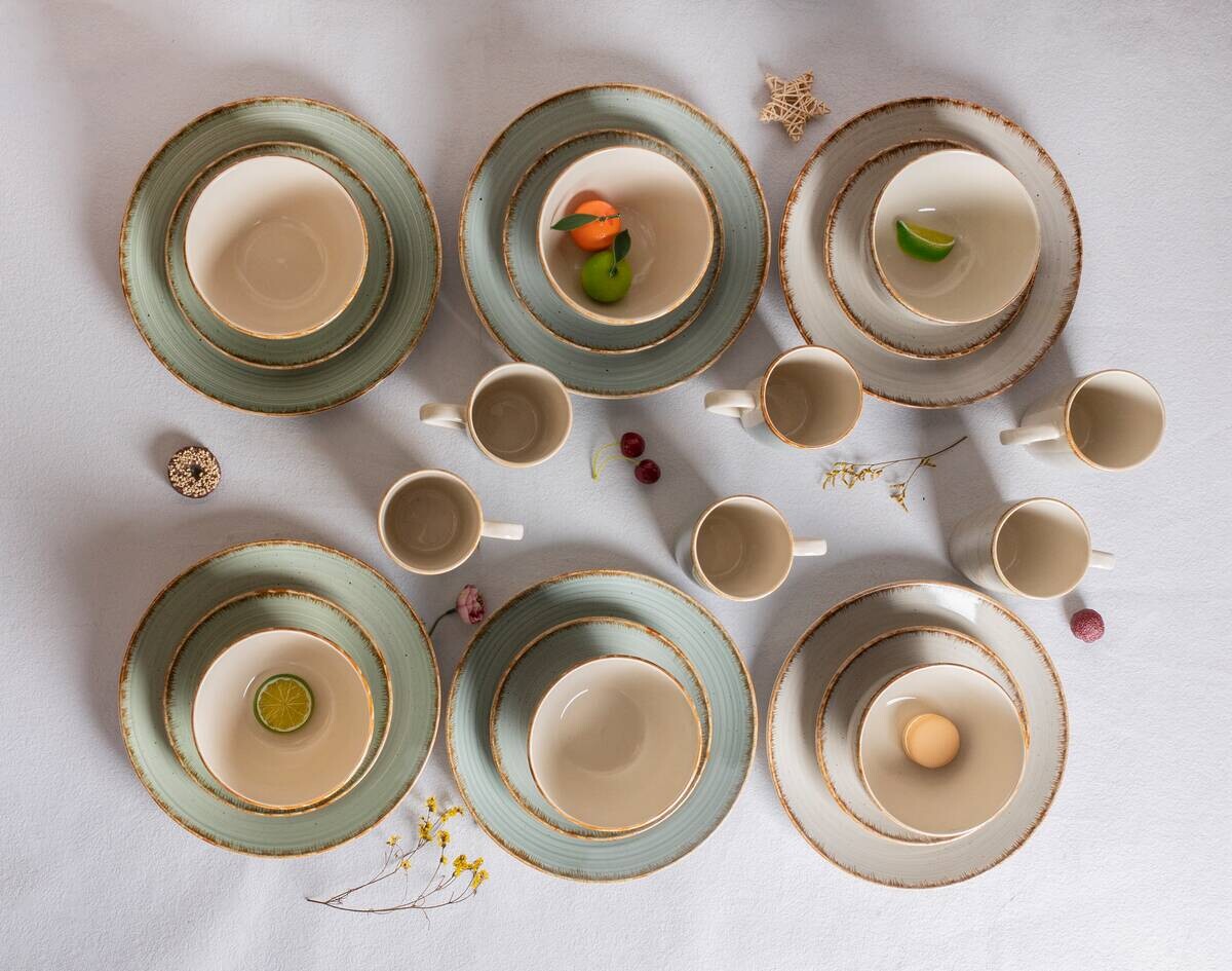 POCOline Kombiservice bunt Steingut 1 tlg.