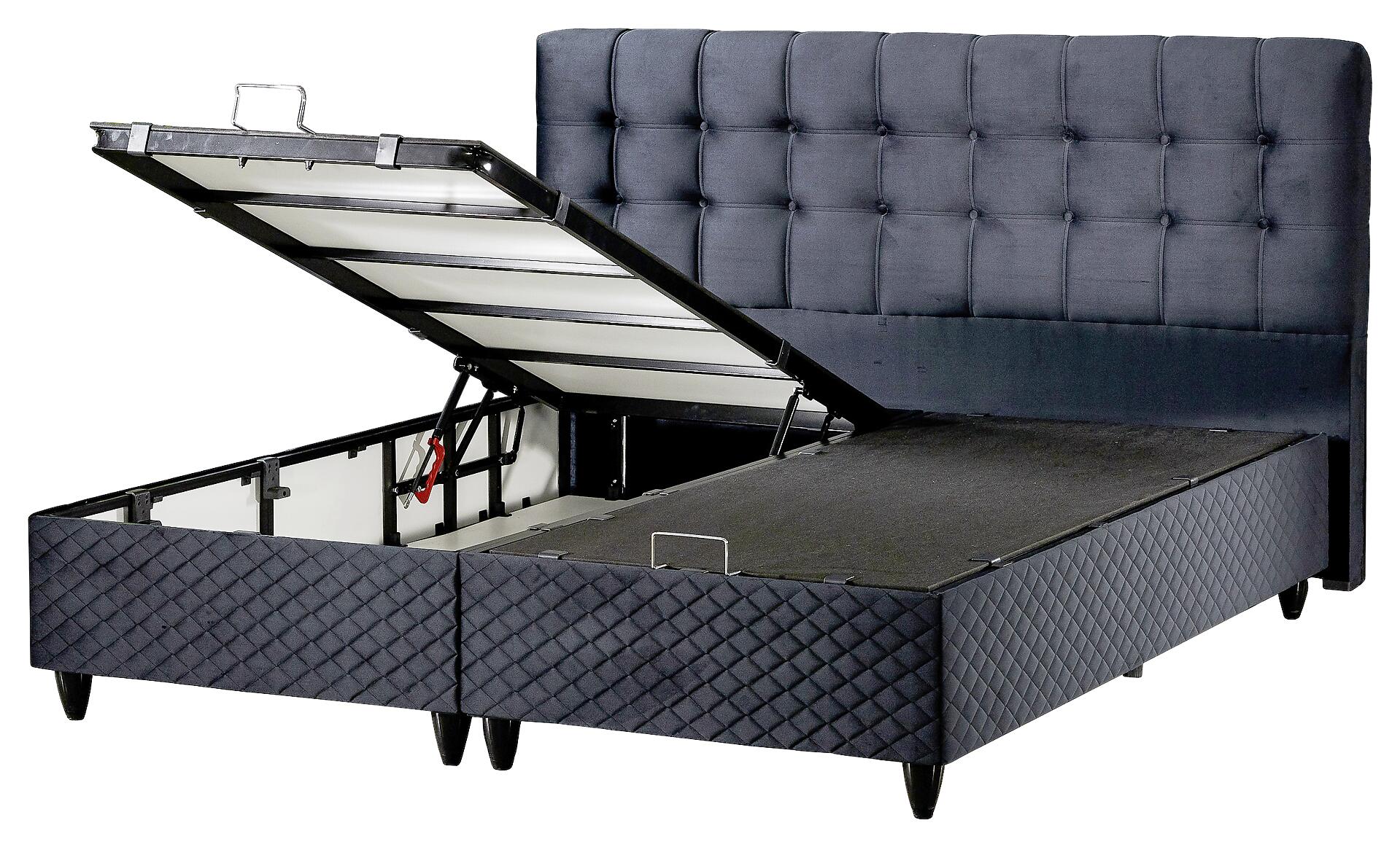 Polsterbett California schwarz Liegefläche B/L: ca. 180x200 cm