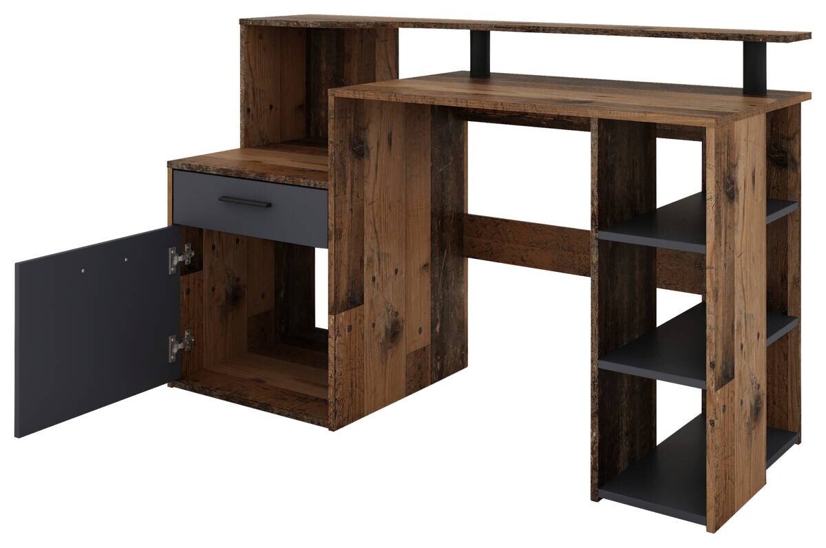 Schreibtisch LOUIS anthrazit B/H/T: ca. 140x89x55 cm