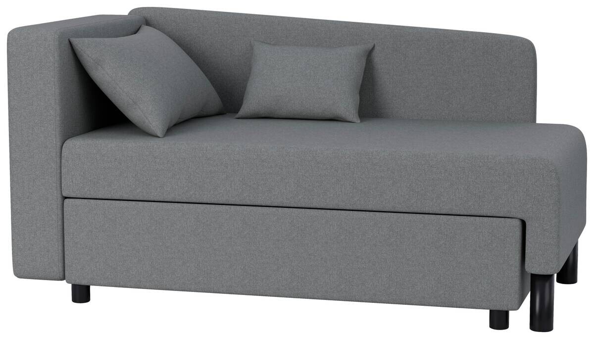 Recamiere Lübeck grau B/H/T: ca. 148x75x85 cm