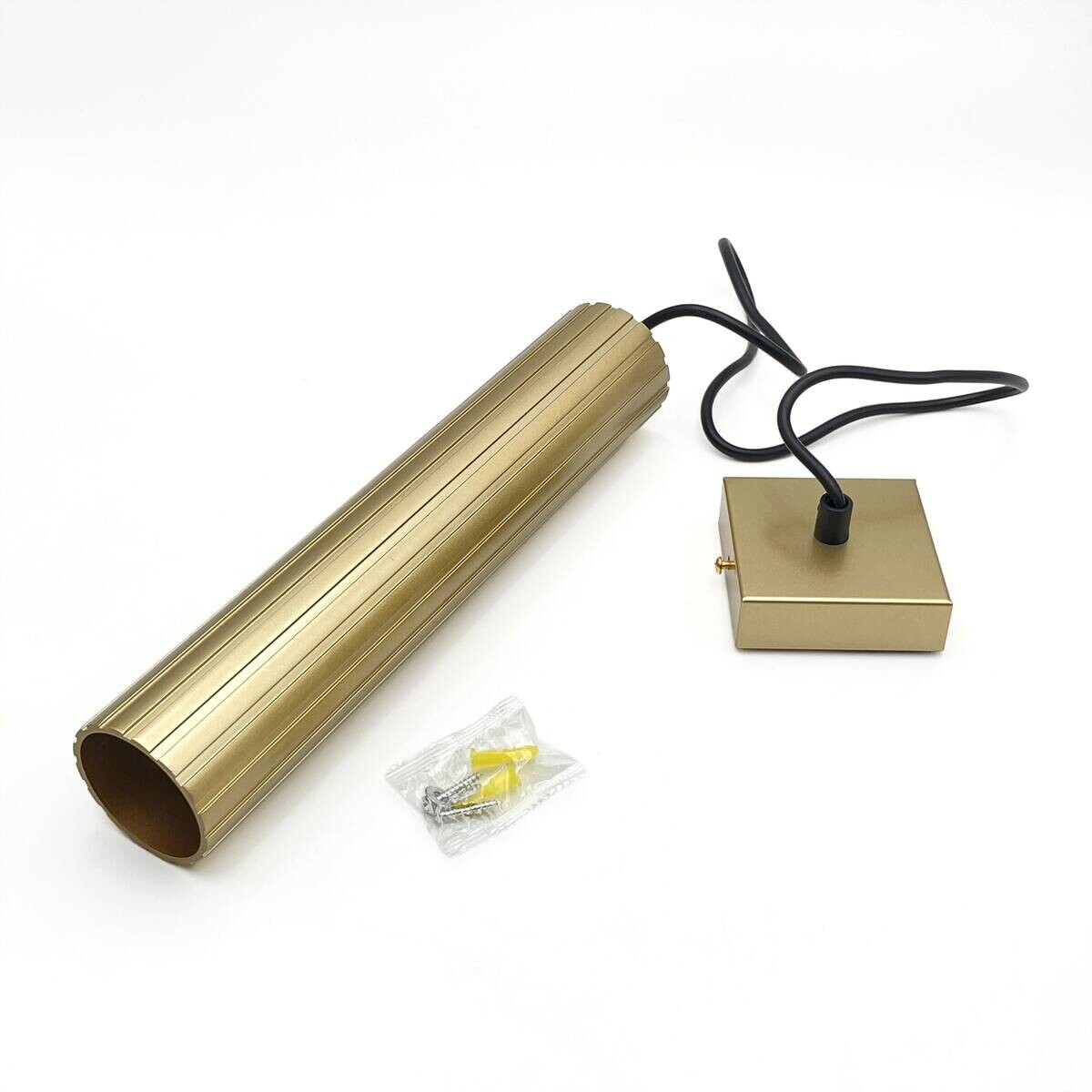 Lamkur Strahler Prisma gold Stahl B/H/L: ca. 6,5x118x6,5 cm 1 Brennstellen