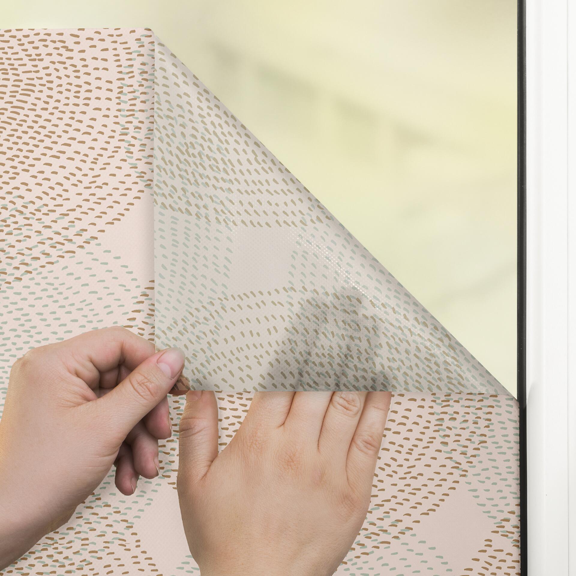 LICHTBLICK Fensterfolie Boho Drop India  Boho Drop India beige B/L: ca. 50x50 cm