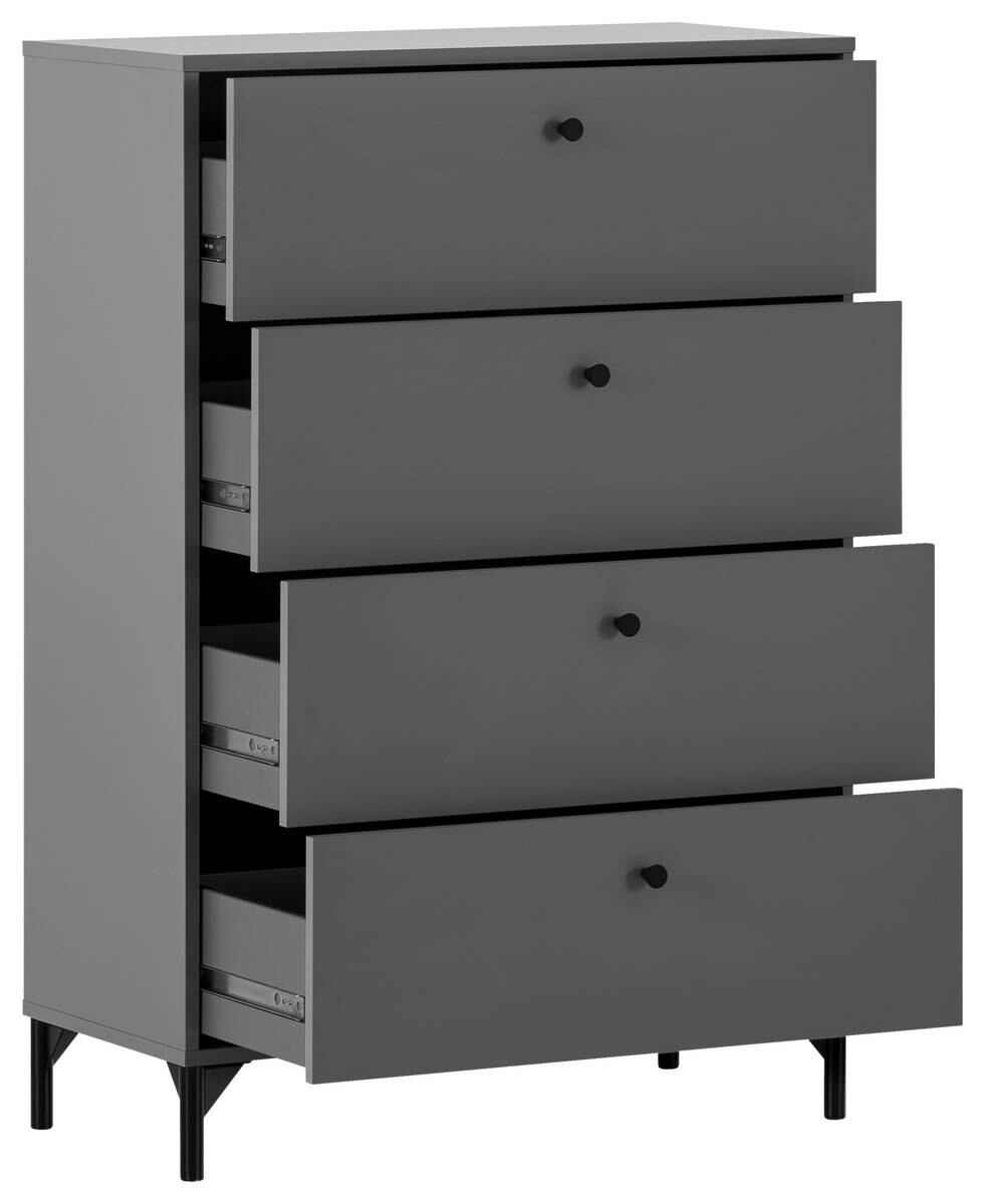 Kommode Smash anthrazit B/H/T: ca. 80,1x116,7x40 cm