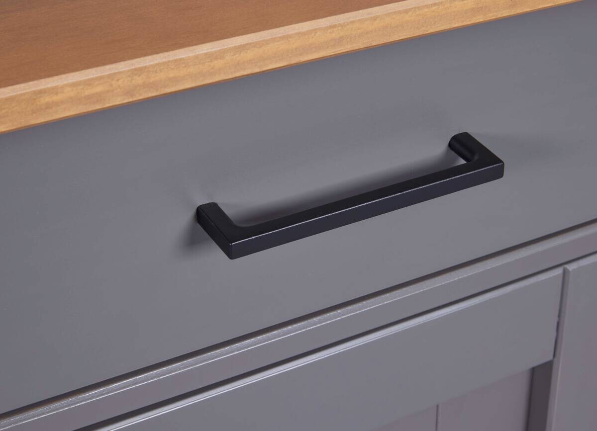 Kommode Forenzo grau lackiert B/H/L: ca. 45x86x131 cm