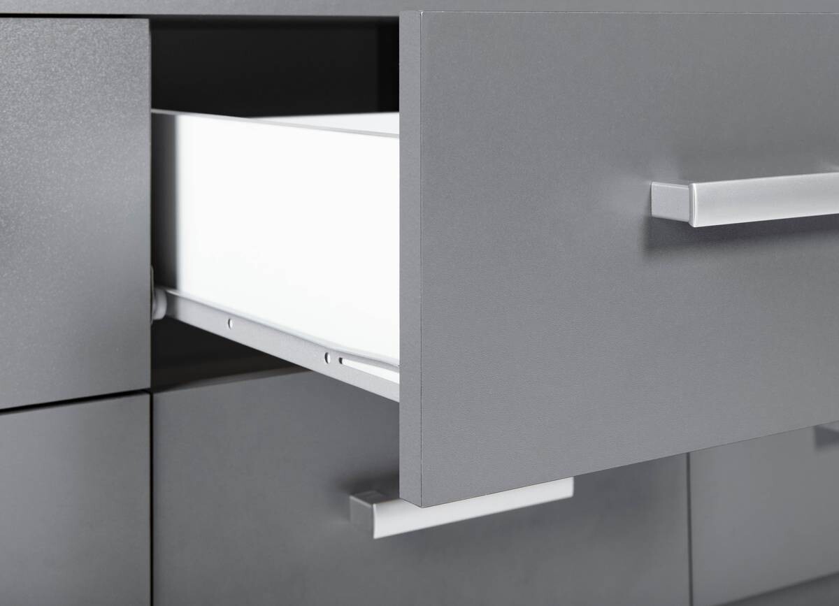 Kommode Elenzio Grafitgrau Optik B/H/T: ca. 121,8x50,8x40 cm