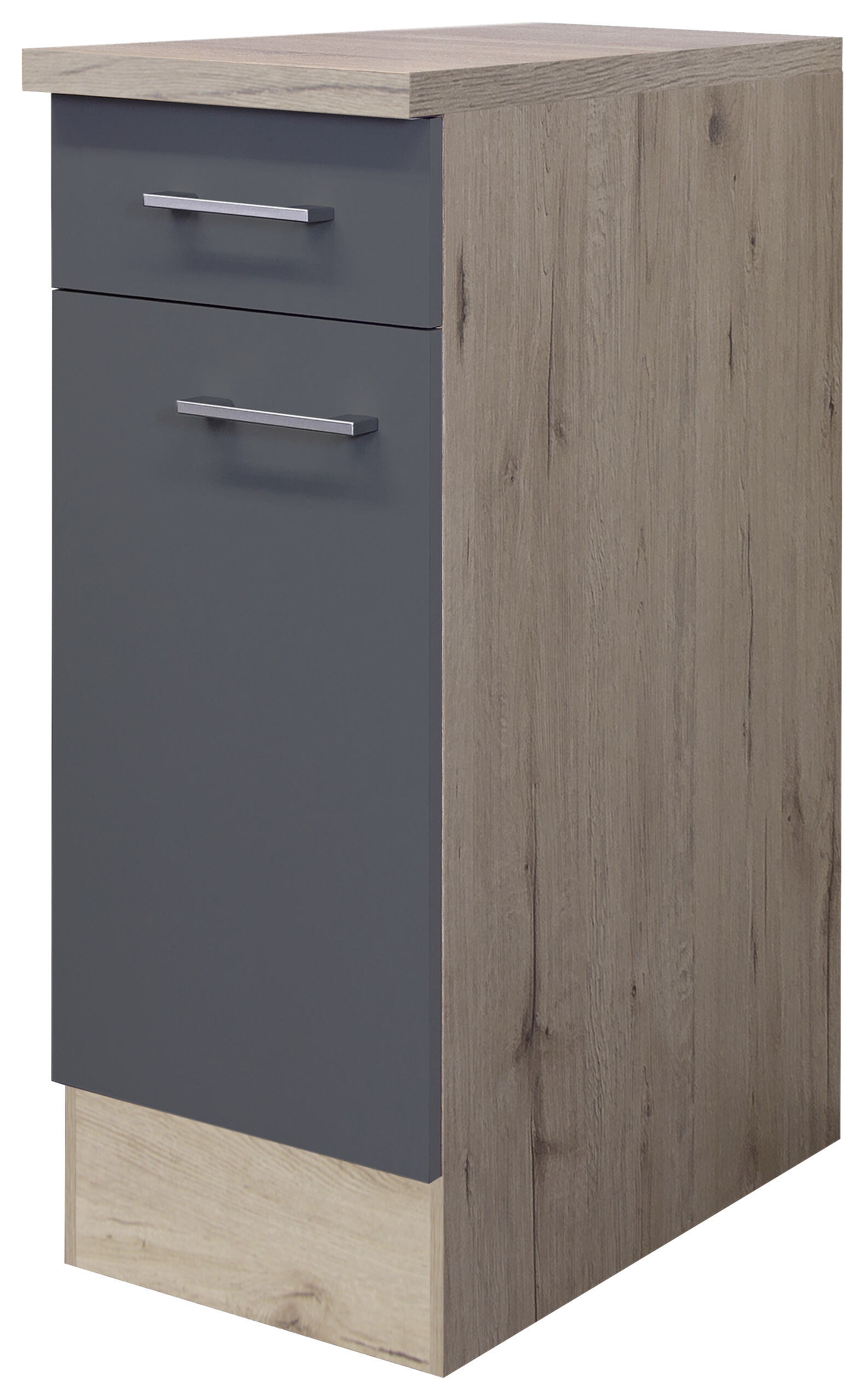 Unterschrank Morena grau matt B/H/T: ca. 30x85x60 cm