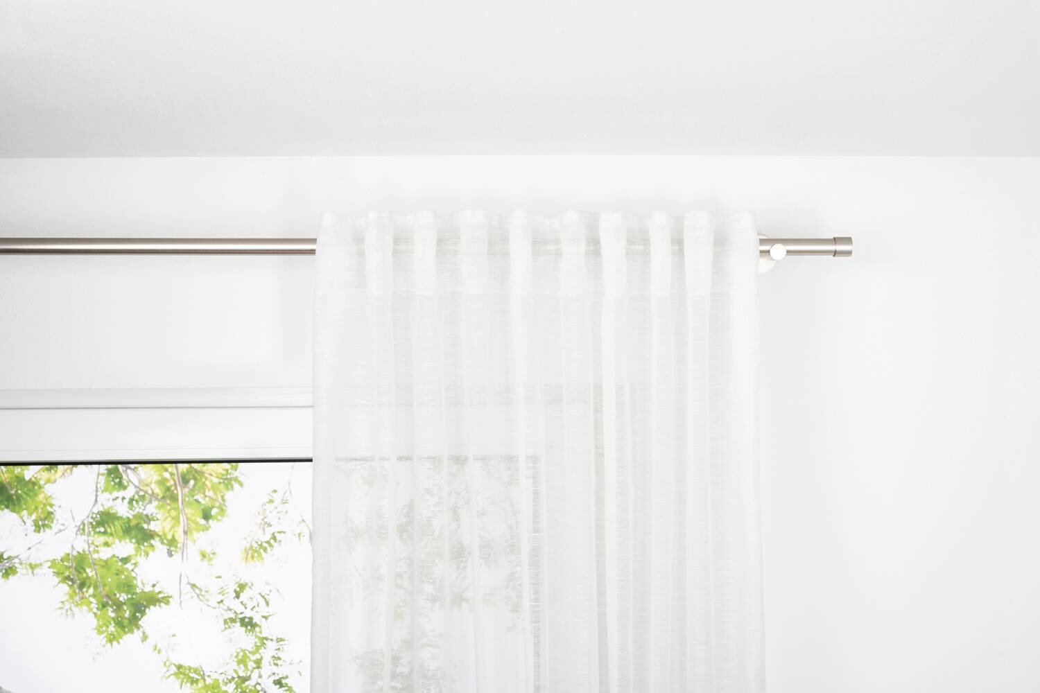 Kombivorhang 2er Pack Soft weiß B/L: ca. 135x245 cm