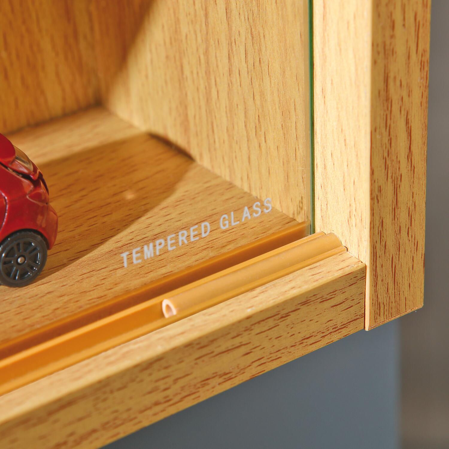 Vitrine Acquario buche Nachbildung Holzwerkstoff B/H/T: ca. 80x60x10 cm