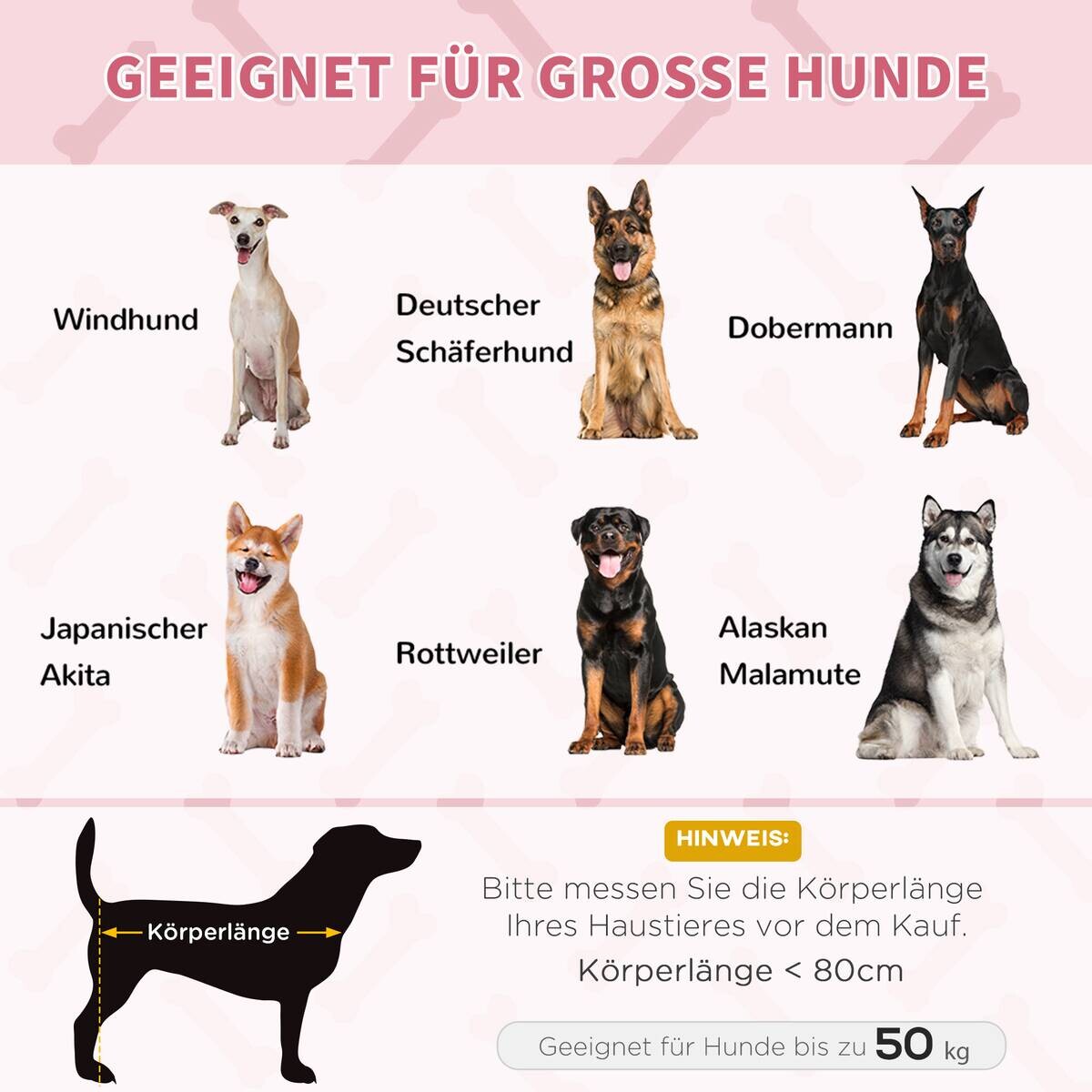 PawHut Hunde-Zubehör schwarz Polypropylen B/H/L: ca. 92x122x23 cm