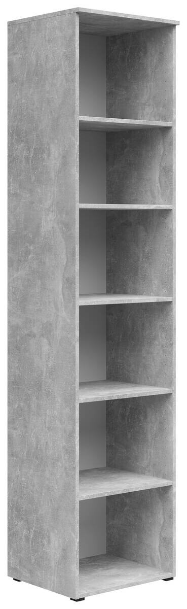 Regal Multi-Stauraum Typ 19 Beton Optik B/H/T: ca. 45x195x40 cm