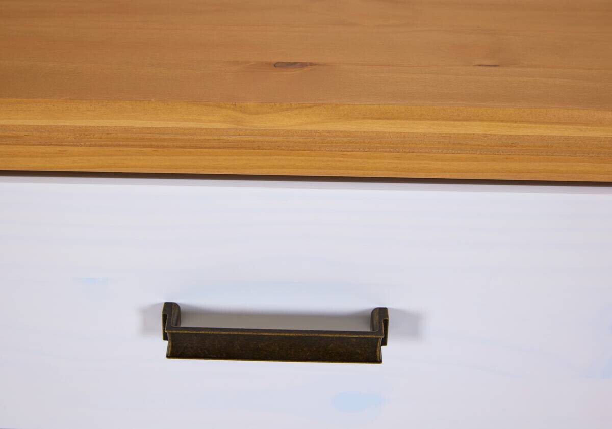 Kommode Maluno weiß lackiert B/H/L: ca. 48,3x104x93 cm