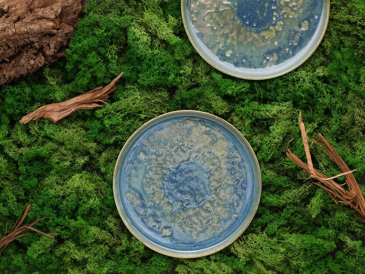 CreaTable Tafelservice Yuki grün Steinzeug 12 tlg.