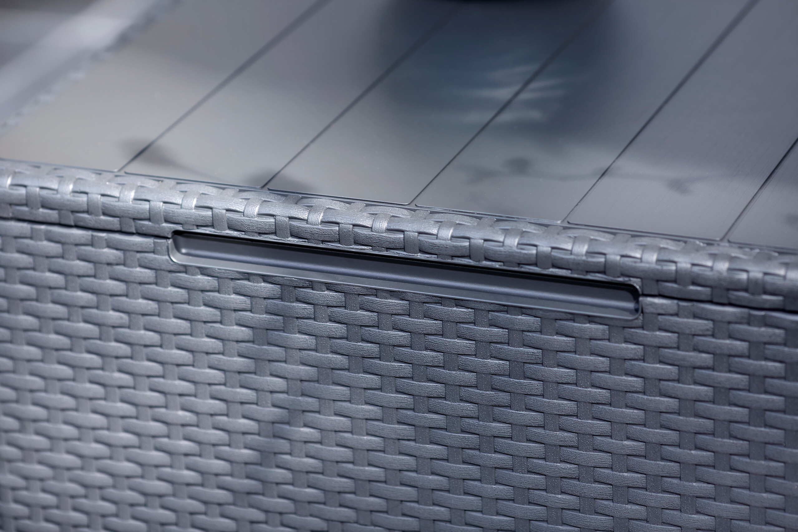 Jardin Aufbewahrungstisch Claire Graphit Polypropylen B/H/L: ca. 55,5x38,5x55,5 cm