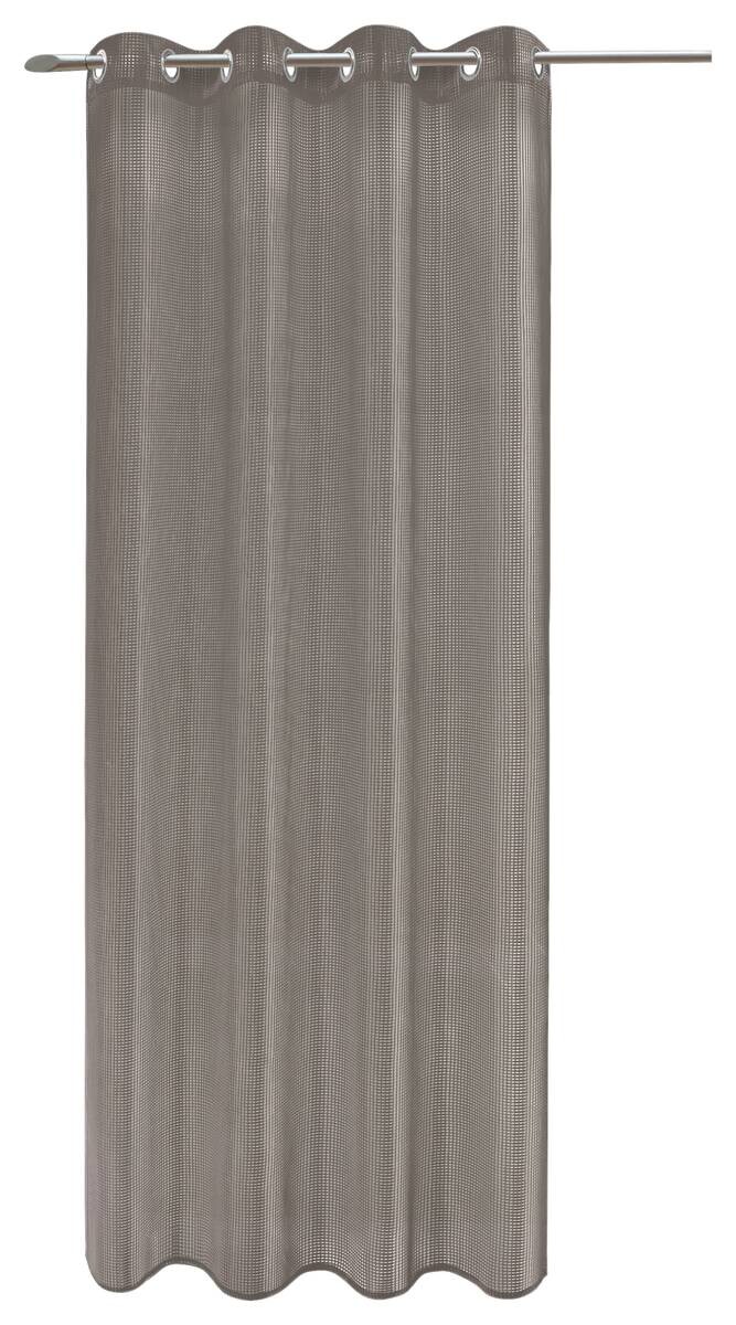 Ösenvorhang Eve taupe B/L: ca. 140x245 cm