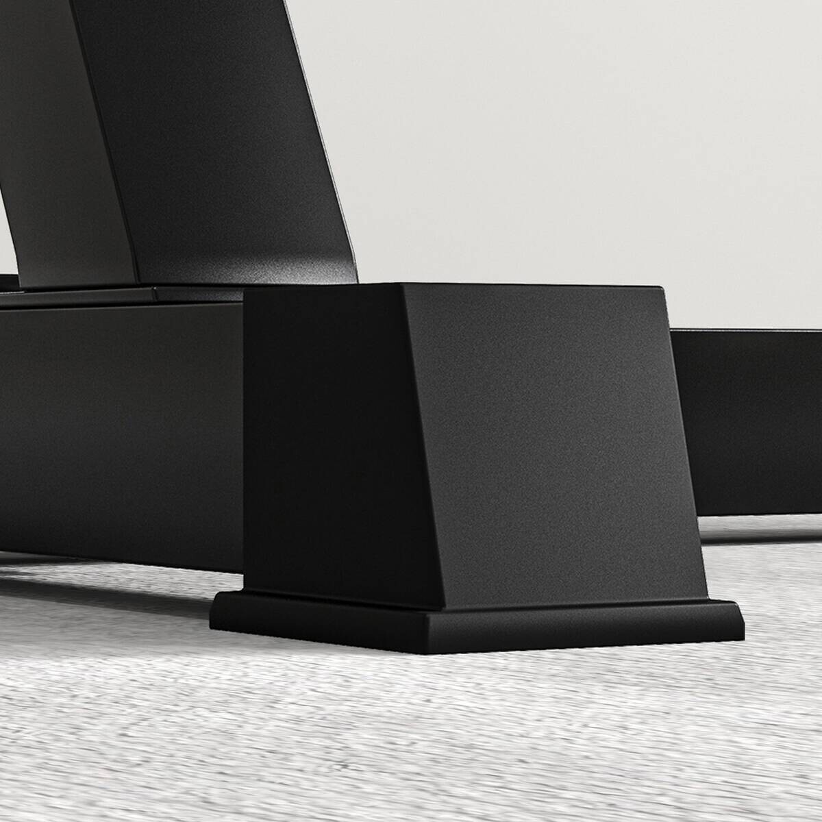 SPORTNOW Beinstrecker schwarz Kunstleder B/H/L: ca. 95x80x105 cm