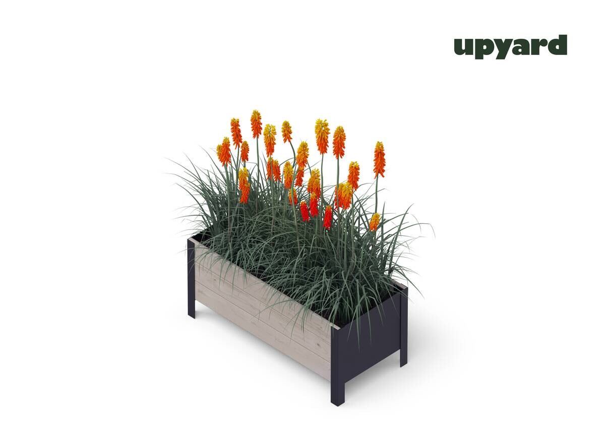 UPYARD Hochbeet MODERN grau Holz B/H/L: ca. 36x32x78 cm