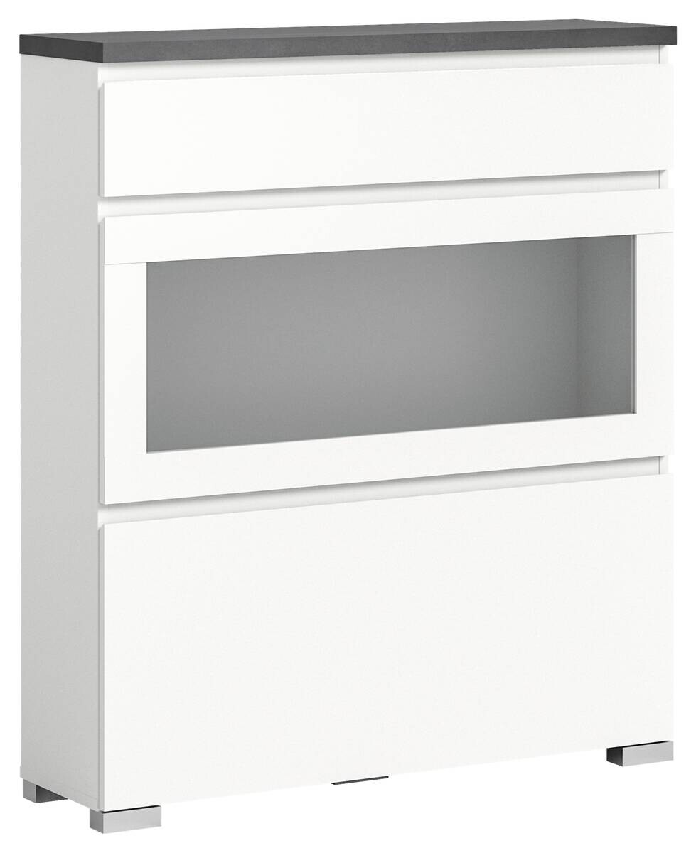 Schuhschrank Shoelove weiß grau B/H/T: ca. 95x109x27 cm Schuhschrank Shoelove weiß grau B/H/T: ca. 95x109x27 cm