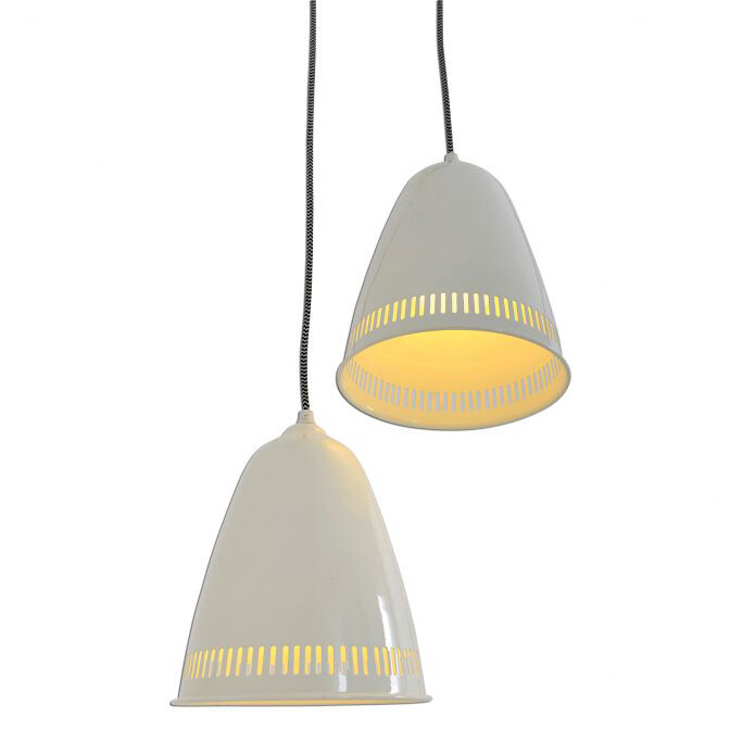 Näve Leuchten Gegenzug-Pendelleuchte NV6074011 weiß natur Metall Holz H/D: ca. 110x21 cm E27 2 Brennstellen