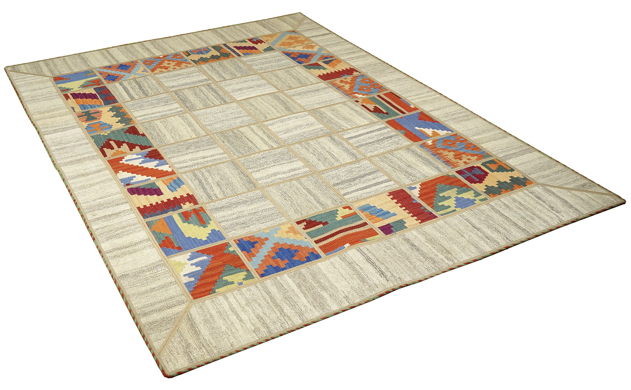 PersaTepp Teppich Kelim Tekkehdouz beige B/H/L: ca. 150x1x200 cm