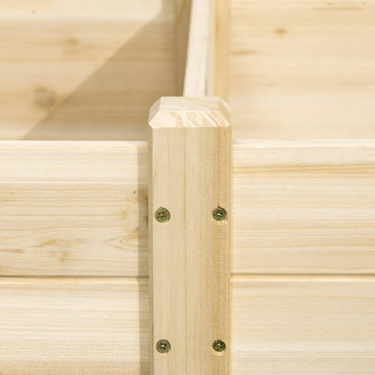 Outsunny Gartenbeet mit 2 Blumenkasten B/H/L: ca. 61,5x27x244 cm