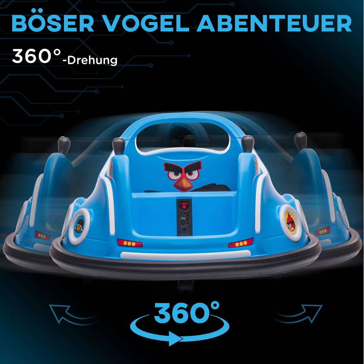 AIYAPLAY Kinder Autoscooter blau B/H/L: ca. 73x44x73 cm