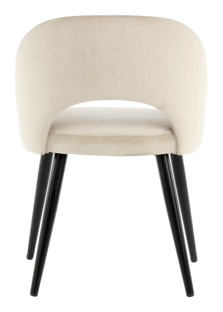 Stuhl Joris 100 2er champagner Microfaser B/H/T: ca. 55x77x58 cm