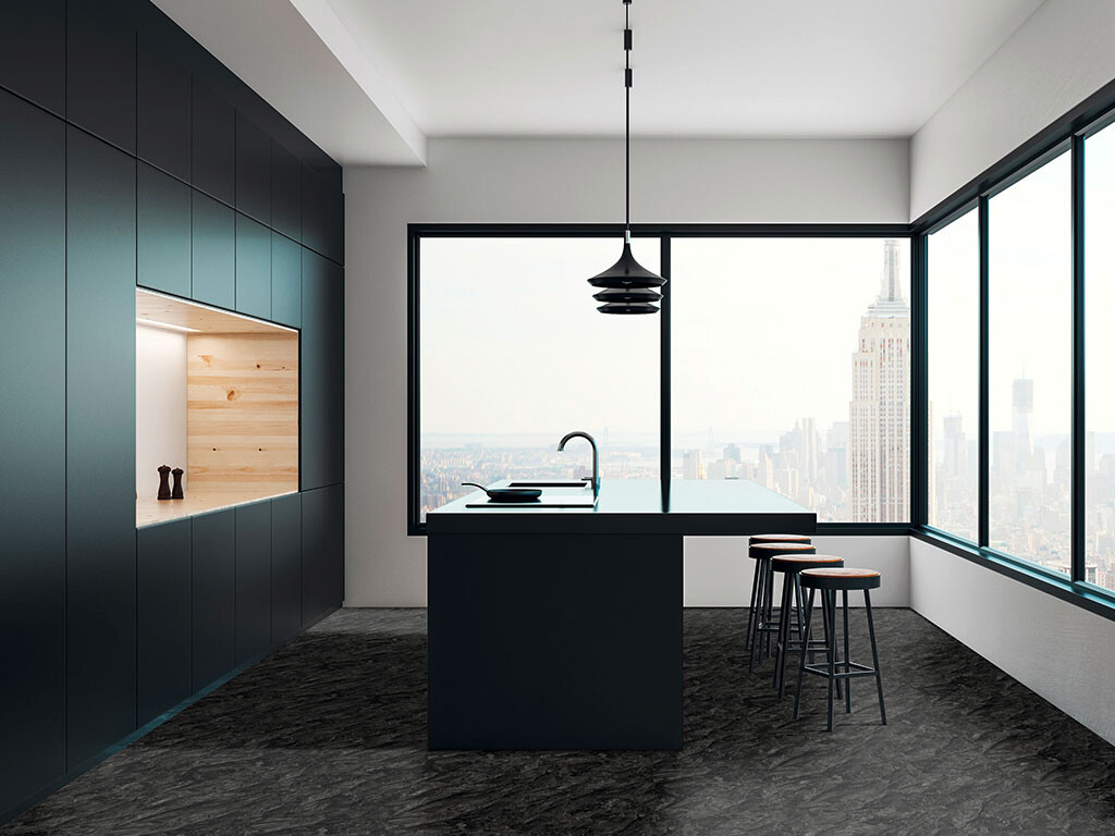 Vinylfliese Black Slate, ca. 1,045 m² im Paket B/L: ca. 45,72x45,72 cm Vinylfliese Black Slate, ca. 1,045 m² im Paket B/L: ca. 45,72x45,72 cm