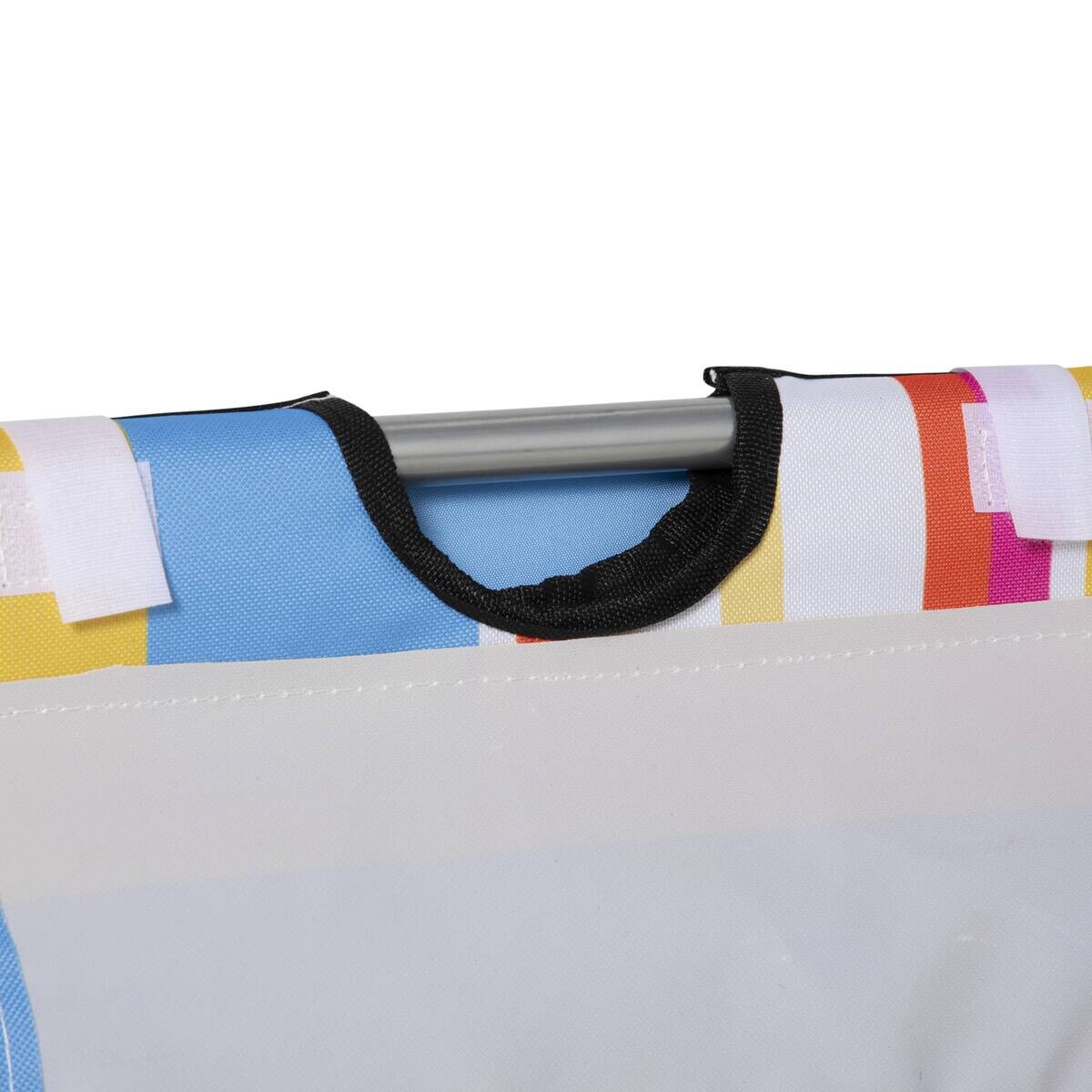 Outsunny Strandliege 2er Set mehrfarbig Stahl B/H/L: ca. 53x45x124 cm