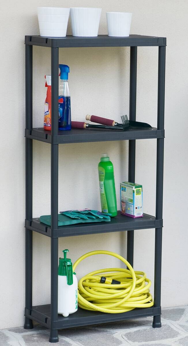 Toomax Steckregal schwarz B/H/T: ca. 60x138x30 cm