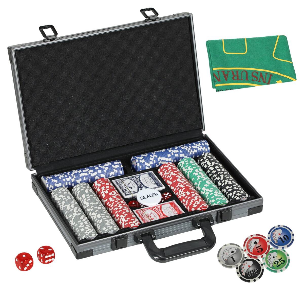 SPORTNOW Pokerset B/H/L: ca. 28x8x39,5 cm