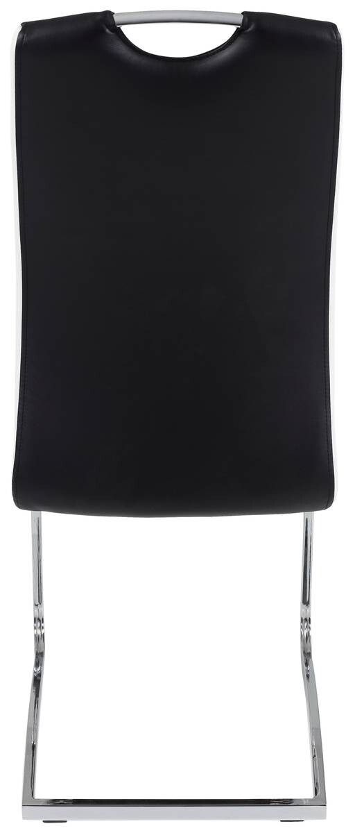 Schwingstuhl Tabea 2er Set schwarz weiß Kunstleder Kunstleder B/H/T: ca. 43x99x61 cm