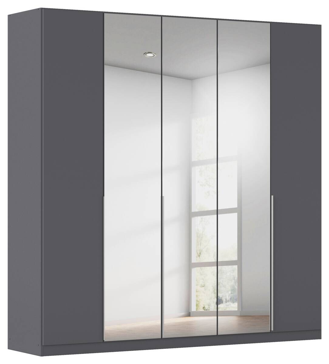 Kleiderschrank Alabama grau B/H/T: ca. 225x229x54 cm