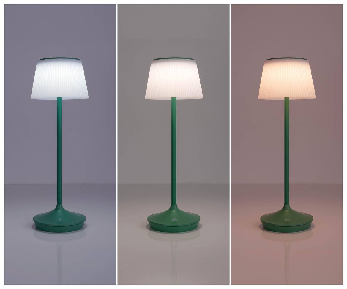 Näve Leuchten Tischleuchte 5310717 grün Kunststoff Metall B/H/T: ca. 13x38x13 cm