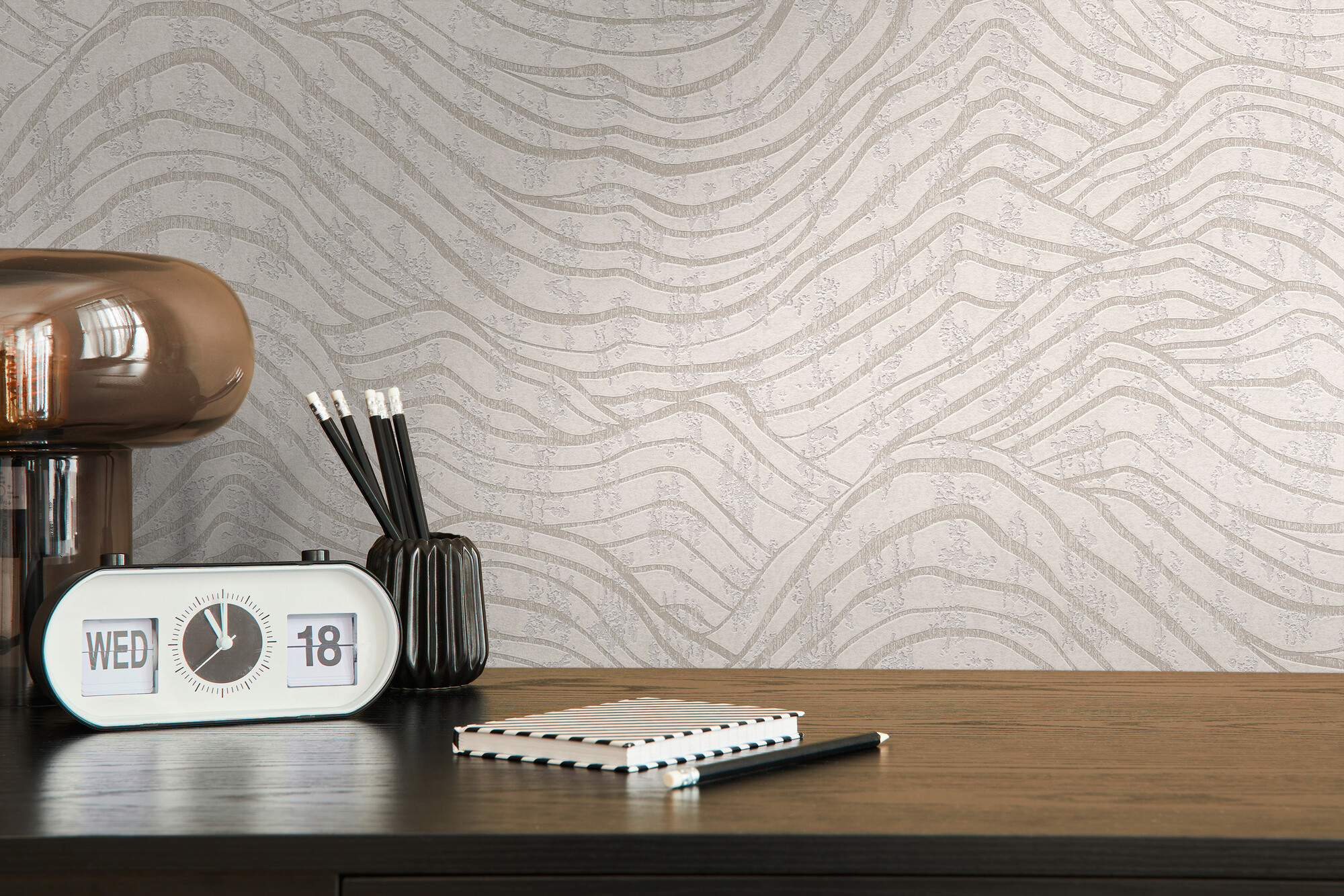 A.S.Creation Vliestapete weiß silber B/H/D: ca. 53x1005x8,4 cm