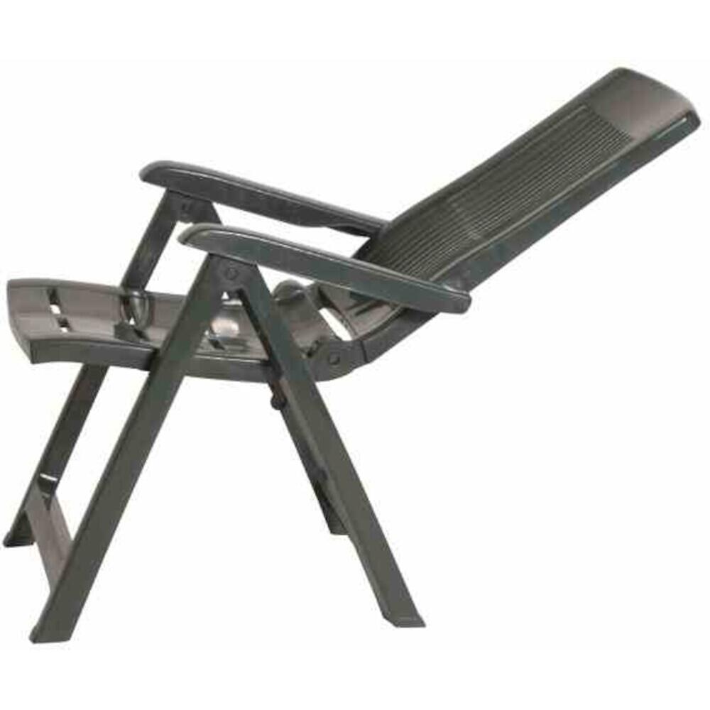 PROGARDEN,MADISON Klappsessel Set + Auflagen Tampa terra Kunststoff B/H/L: ca. 61x109x60 cm