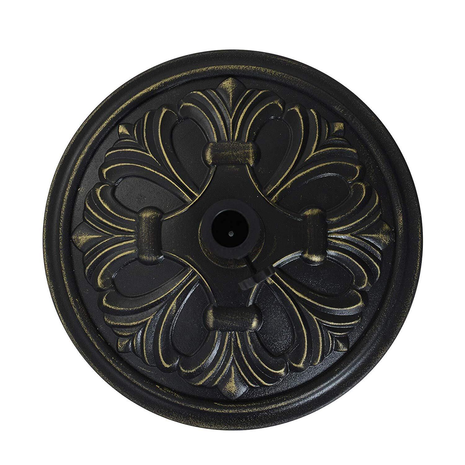 Outsunny Sonnenschirmständer bronze Metall B/H/L/D: ca. 48x34x48x48 cm