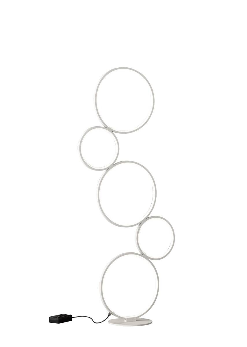 TRIO Stehleuchte Rondo weiß Metall B/H: ca. 47x115 cm