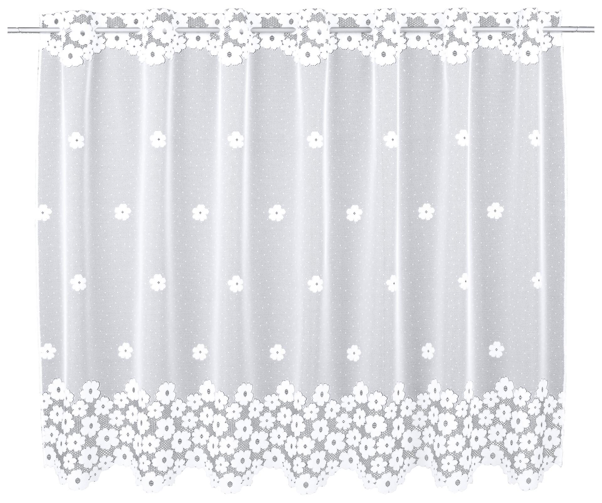 creative lifestyle Scheibengardine Delia weiß B/L: ca. 145x100 cm