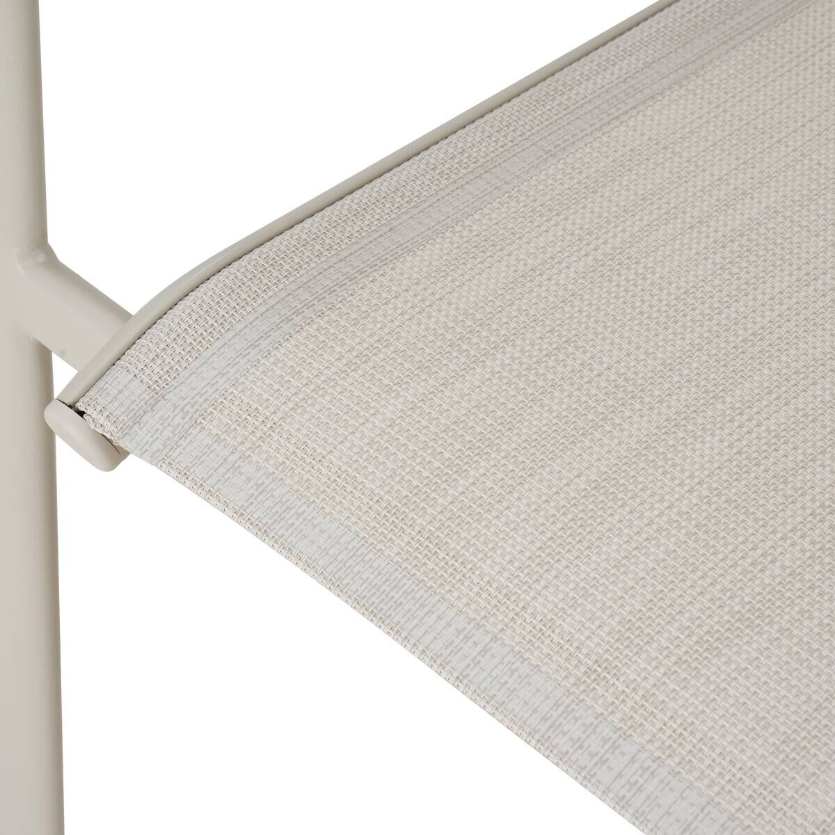 POCOline Stapelstuhl Florence beige Textilene B/H/L: ca. 57x85x57 cm