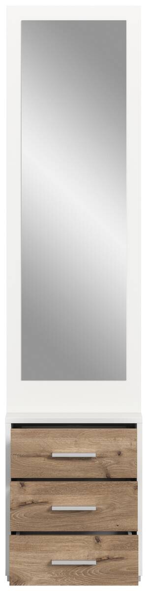 Garderobe POLO weiß Nox Oak Nachbildung B/H/T: ca. 45x190x38 cm