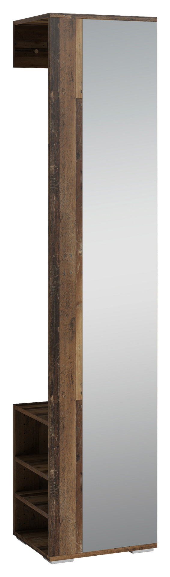 Hochschrank BEN Eiche Old Wood Nachbildung B/H/T: ca. 40x184x35 cm
