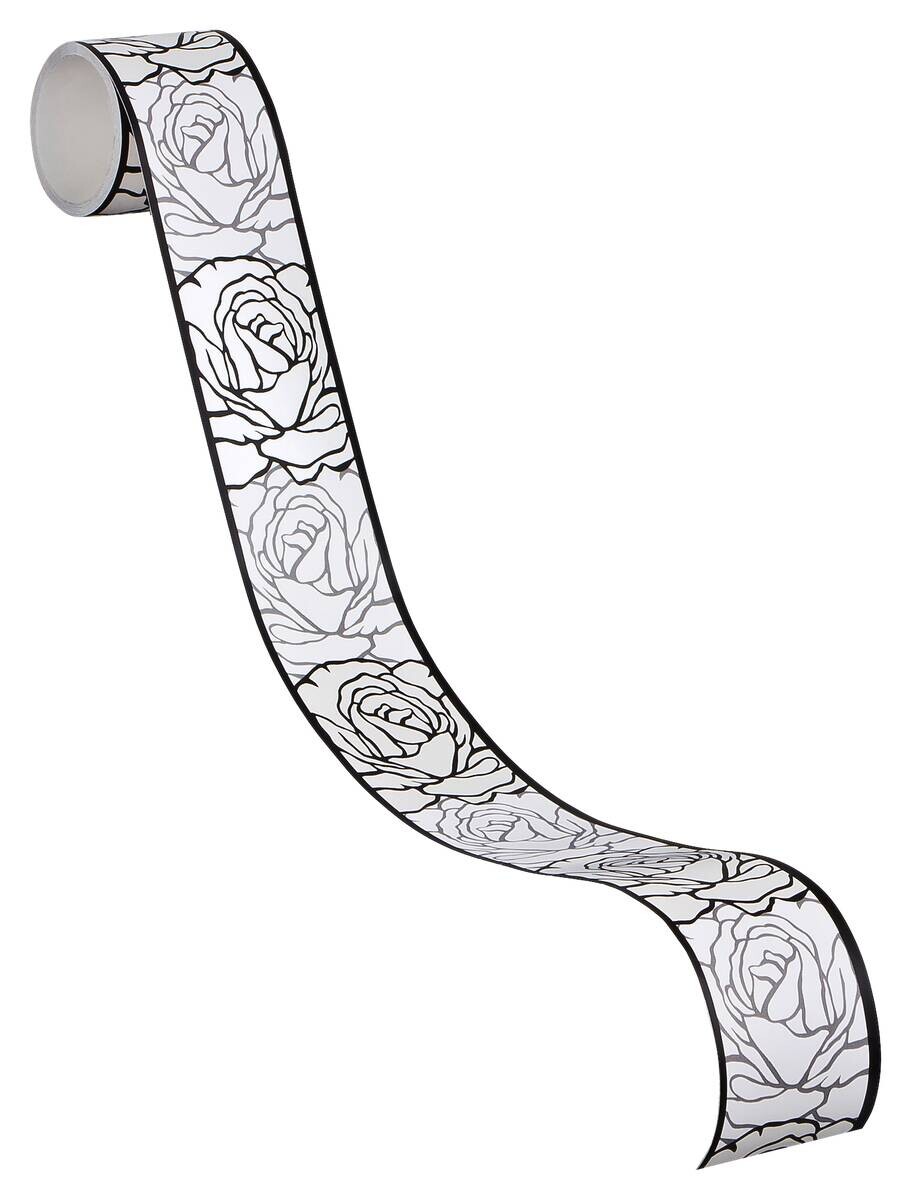 A.S.Creation Bordüre grau schwarz weiß B/H/D: ca. 5x500x5,5 cm