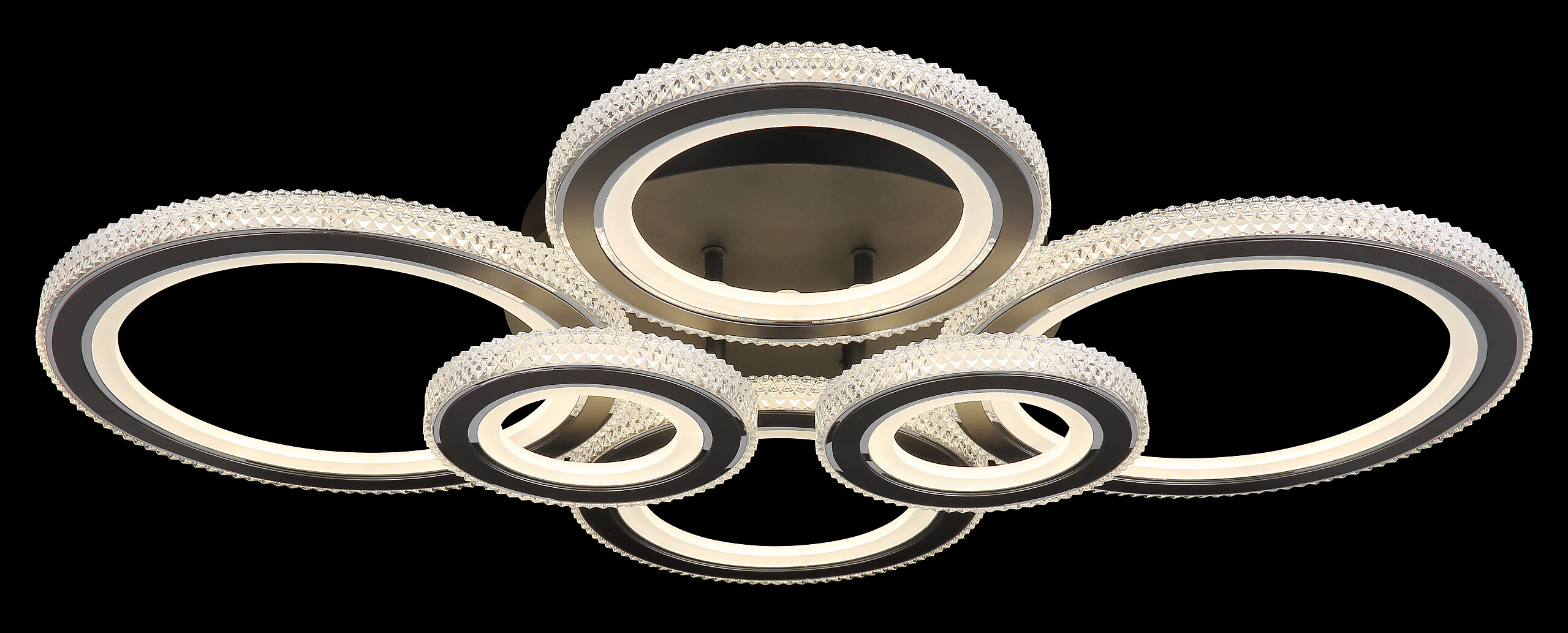 GLOBO LED Deckenleuchte anthrazit mattschwarz Opal Acryl Metall B/H: ca. 78x12 cm 1 Brennstellen