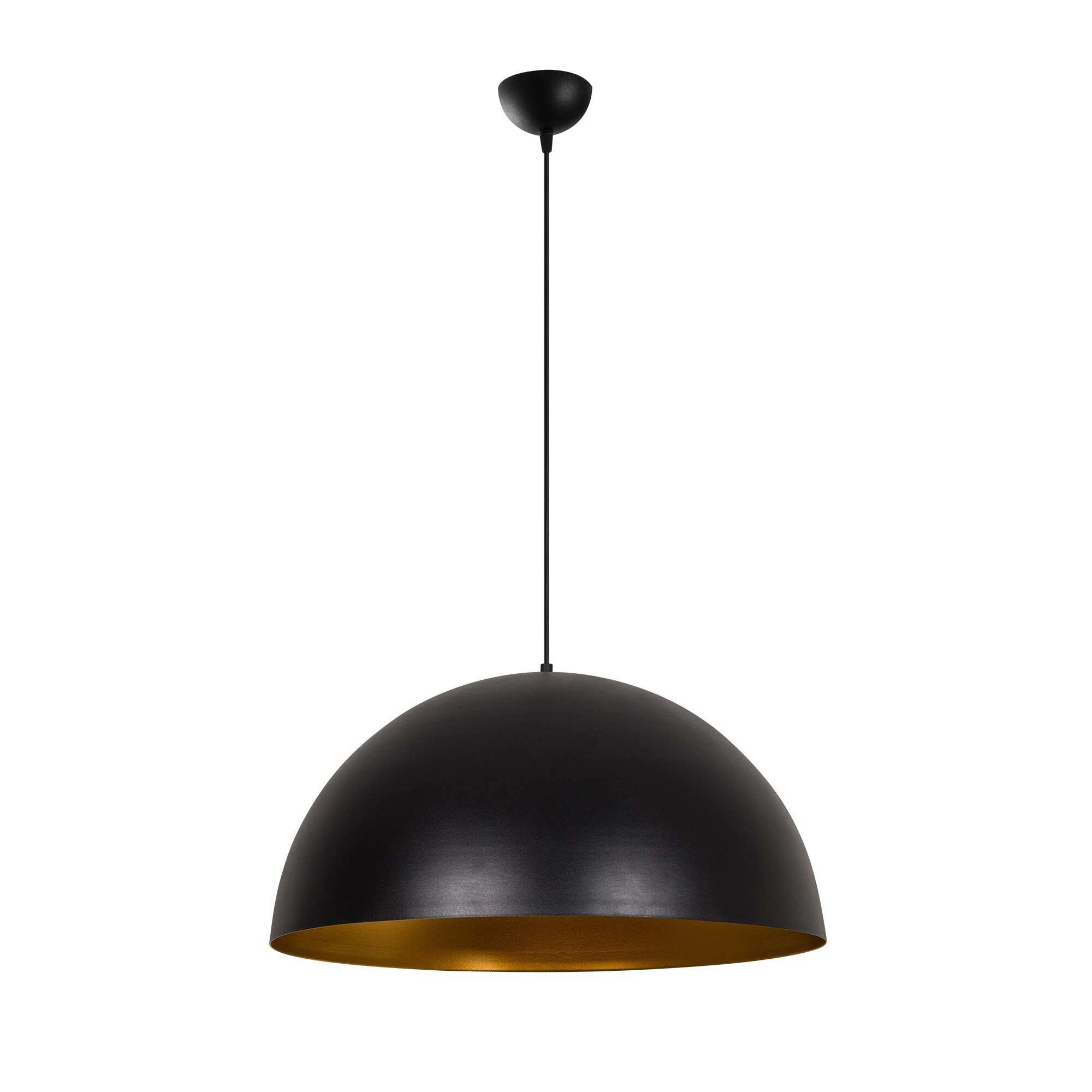 Opviq Pendelleuchte Sivani gold schwarz B/H/T/L/D: ca. 60x126x60x60x60 cm E27 1 Brennstellen