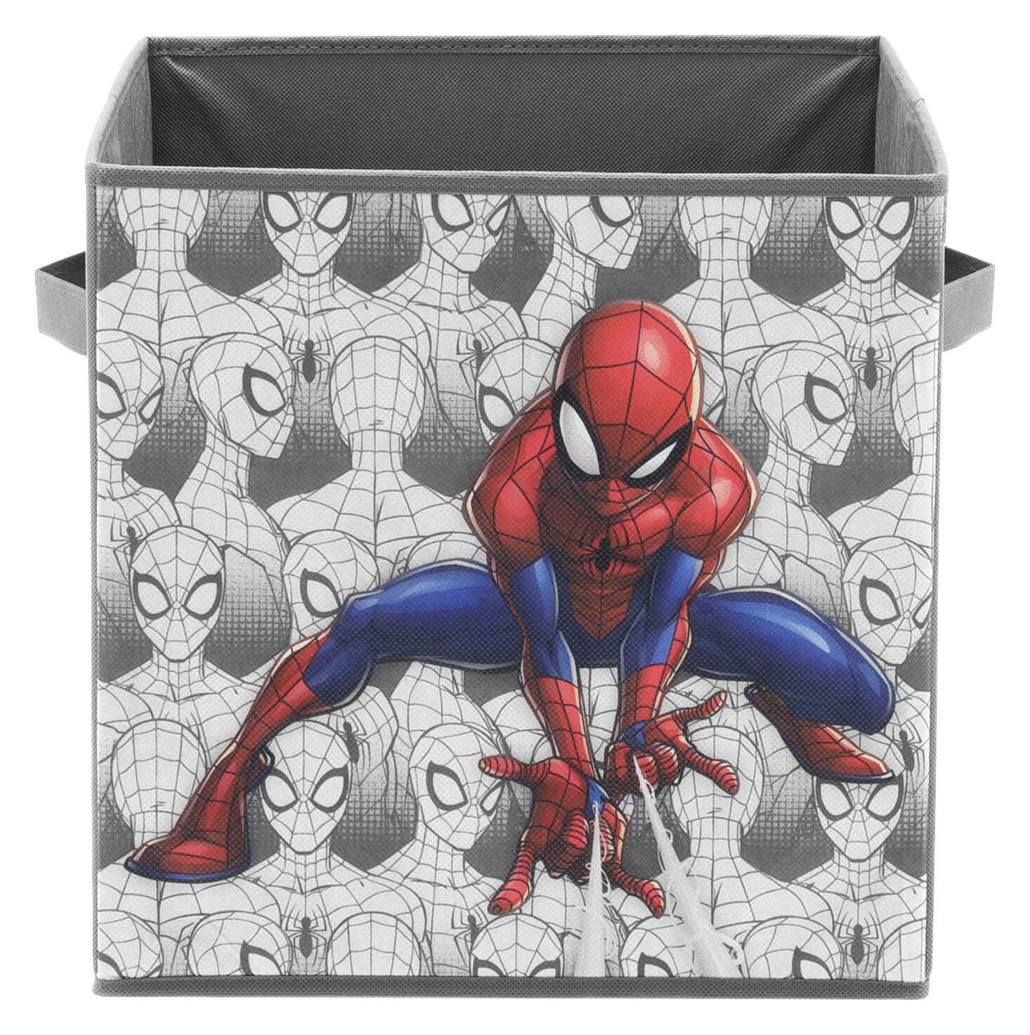 Stoffbox Spiderman grau B/H/T: ca. 32x32x32 cm