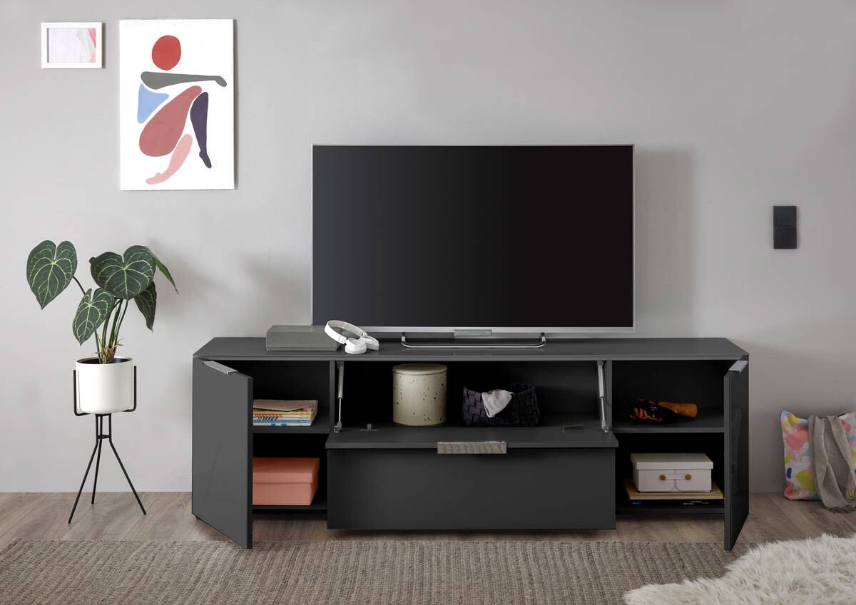 Lowboard Santorin anthrazit B/H/T: ca. 180x54x40 cm